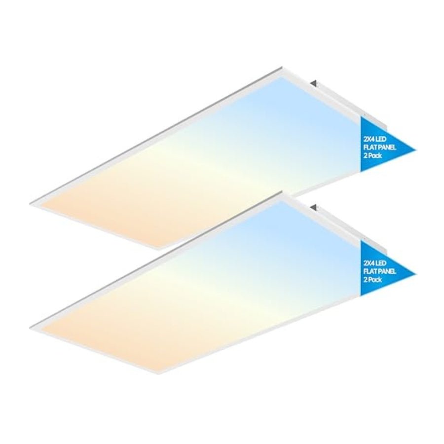 LED Flat Panel Ceiling Light - 2x4, 5000K