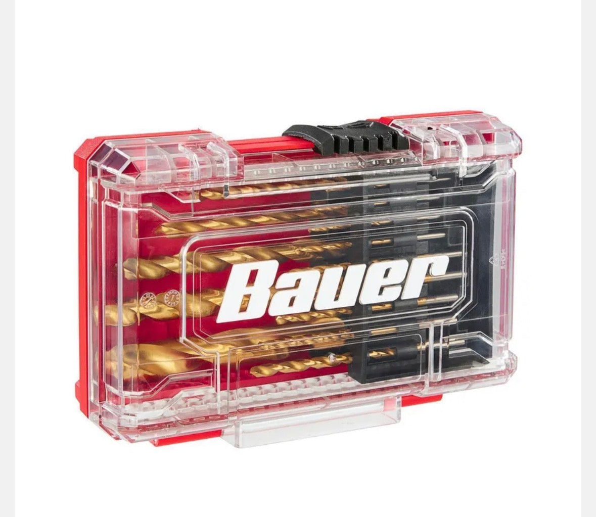 Bauer titanium high speed steel drill bit set closed case
