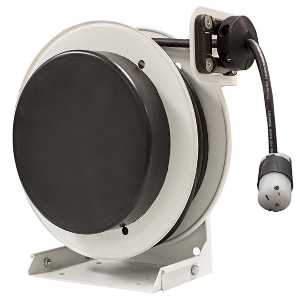 Lind Equipment LE8950123S2 50 ft 20A Retractable Cord Reel Single Outlet TAA Compliant