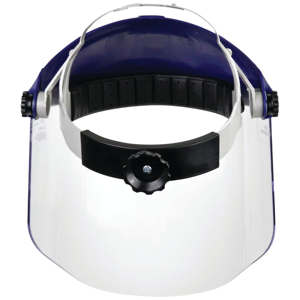3M H8A ratchet headgear with polycarbonate face shield, clear lens, adjustable fit