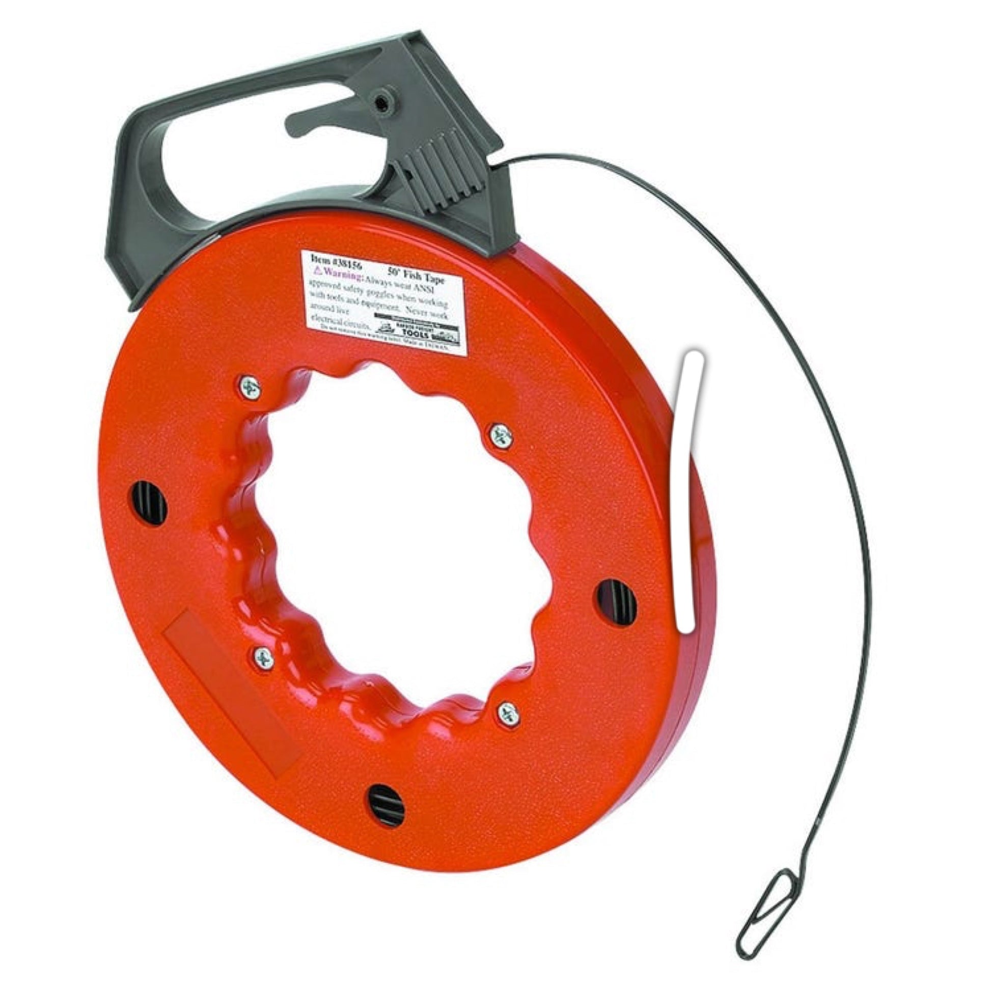 50 ft steel electrical fish tape reel for wire pulling