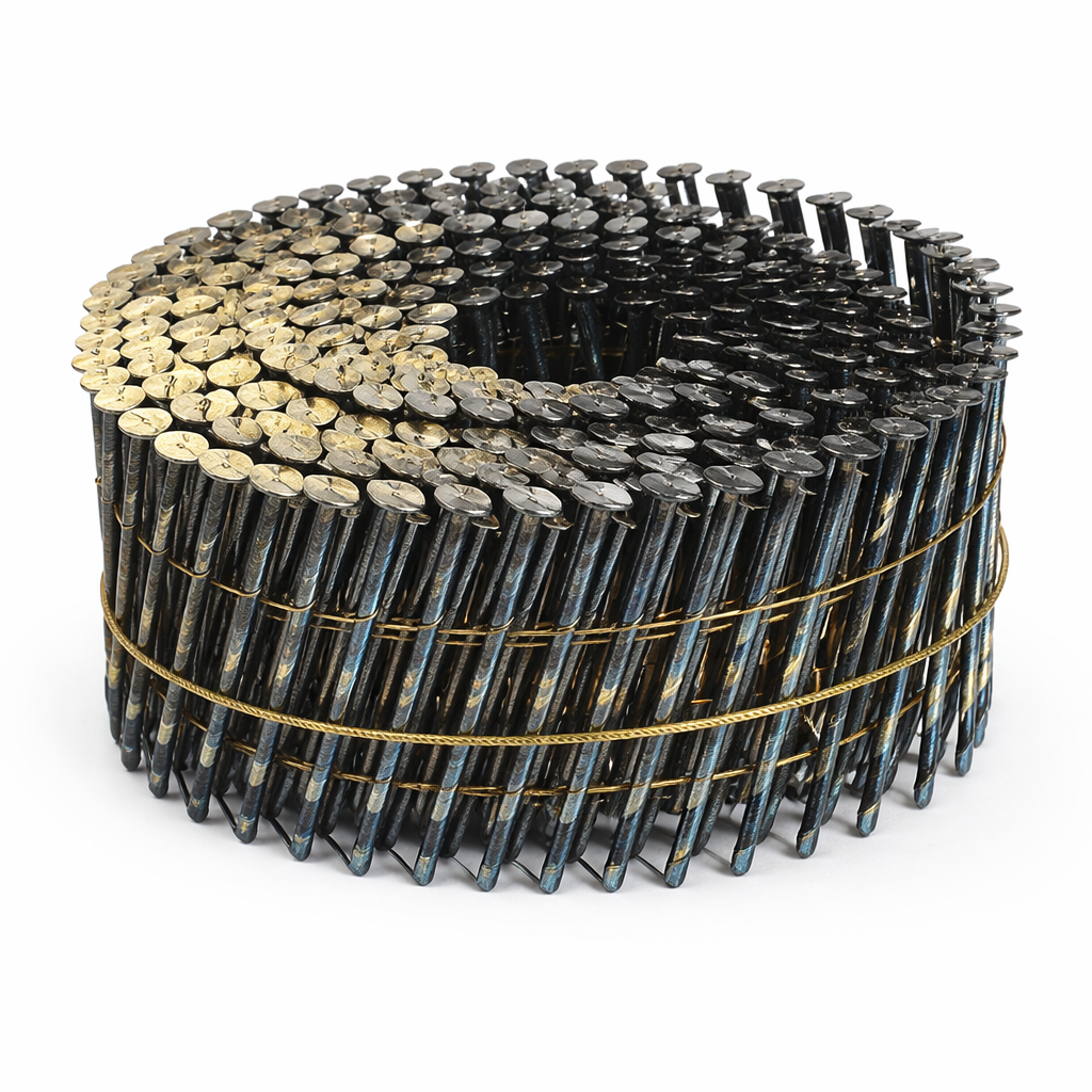 Smooth Shank Wire Coil Nails, 3 in. x .120, 4,000 Count
