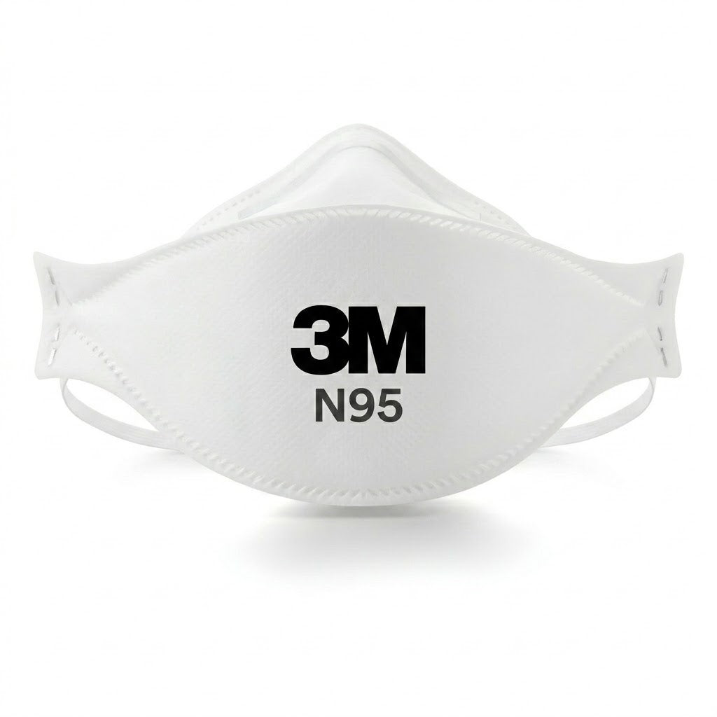 3M flat fold respirators for industrial respiratory PPE and facility safety