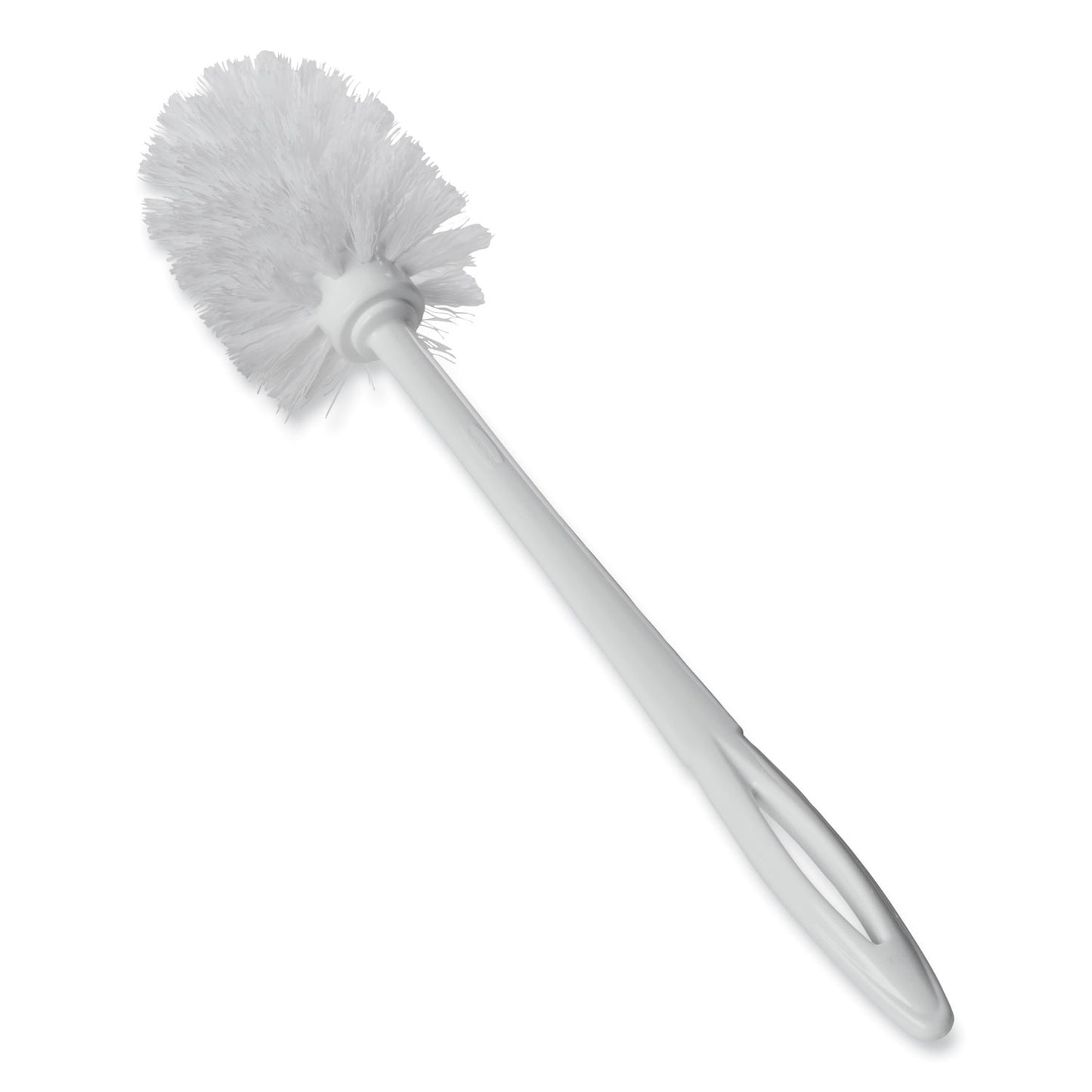 Rubbermaid Commercial Toilet Bowl Brush, 10 in. Handle, White, 24/Carton