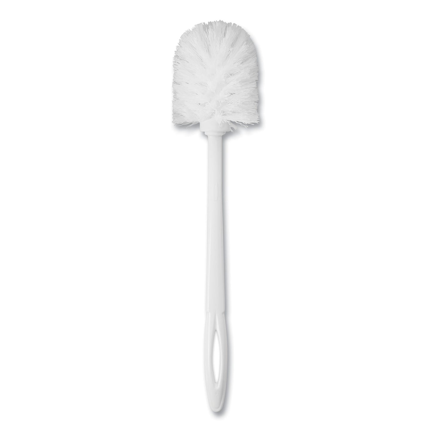 Rubbermaid Commercial Toilet Bowl Brush, 10 in. Handle, White, 24/Carton