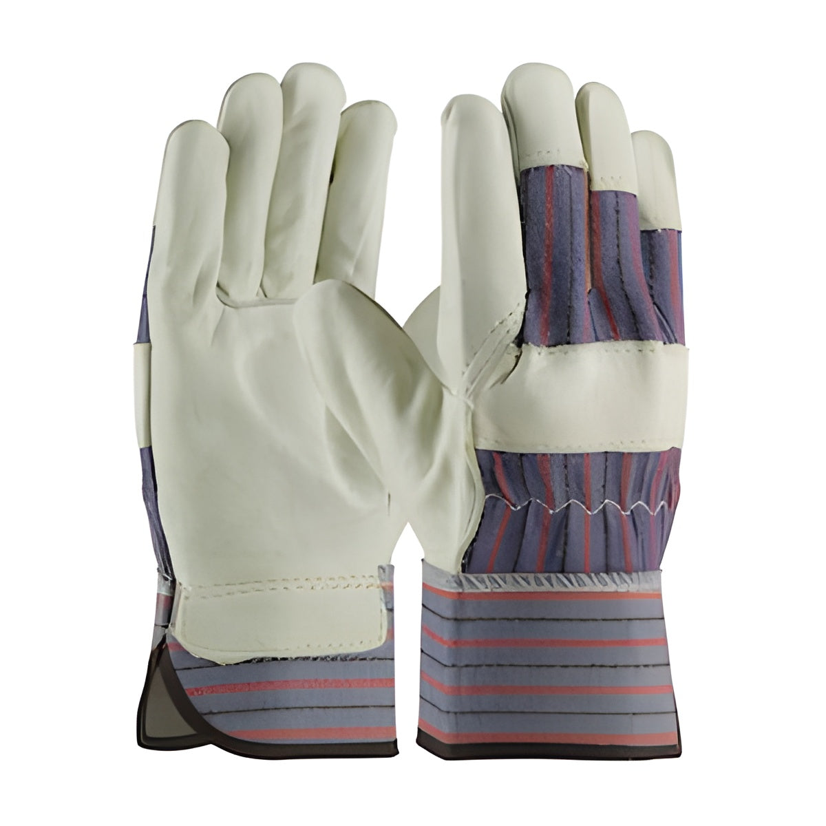 Industrial Leather Palm Safety Cuff Gloves