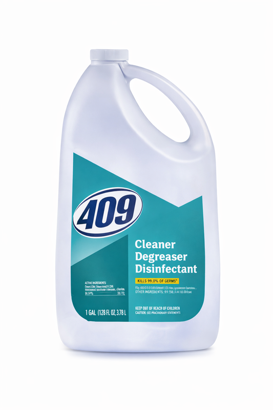 409 cleaner degreaser disinfectant refill gallon bottles for janitorial cleaning