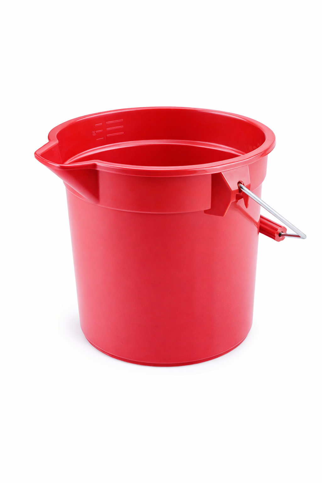 Utility Bucket with Spout, 14 Quart, Red