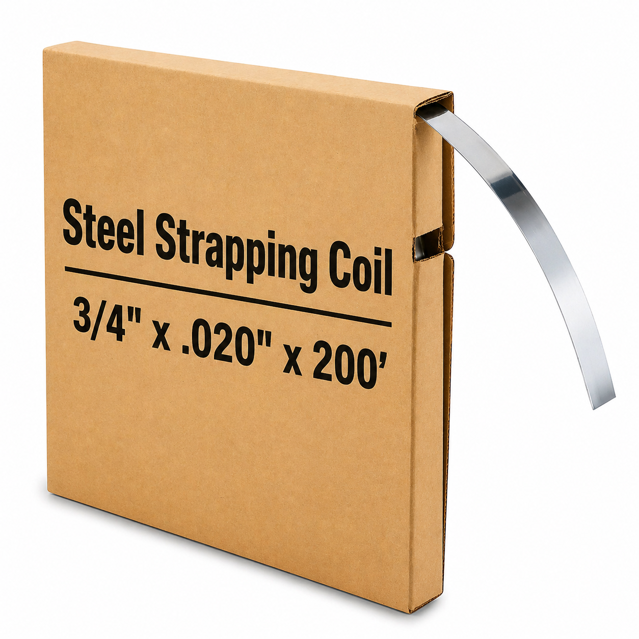 Portable Punched Steel Strapping Coil, 3/4 in. x .020 in. x 200 ft.