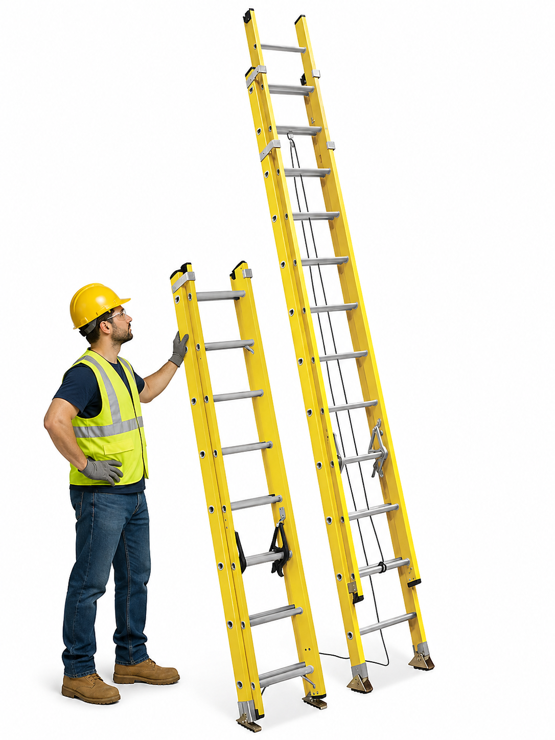 Fiberglass Extension Ladder, 24 ft.