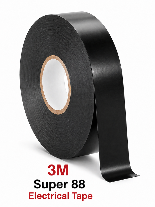 3M Super 88 black electrical tape for wire insulation and electrical maintenance