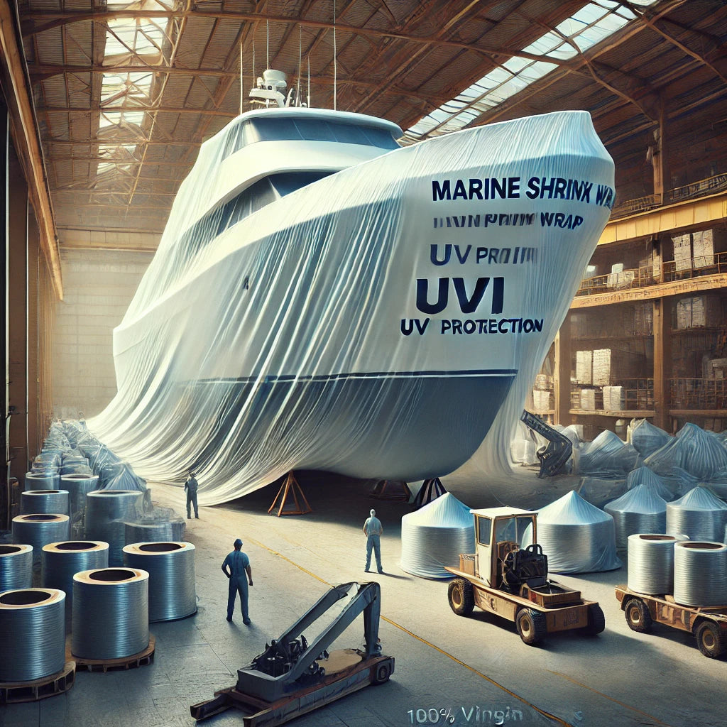 Marine Shrink Wrap 20' X 200' 7 MIL, White for Boat & Industrial