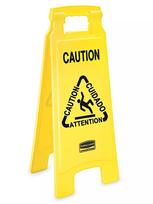 Wet Floor Sign, Standing, English
