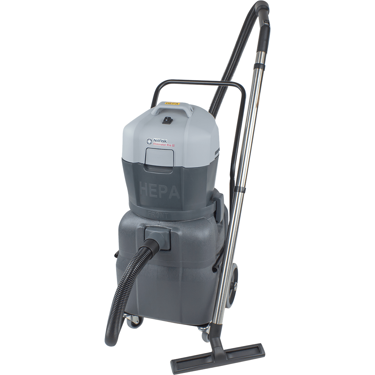 Nilfisk Eliminator Pro II 12-Gallon Industrial Wet/Dry HEPA Vacuum 7-Piece Kit TAA Compliant