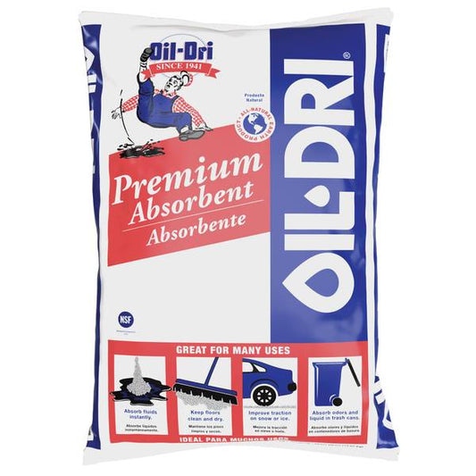 Oil-Dri premium granular absorbent bag, 35 lb., for industrial spill containment