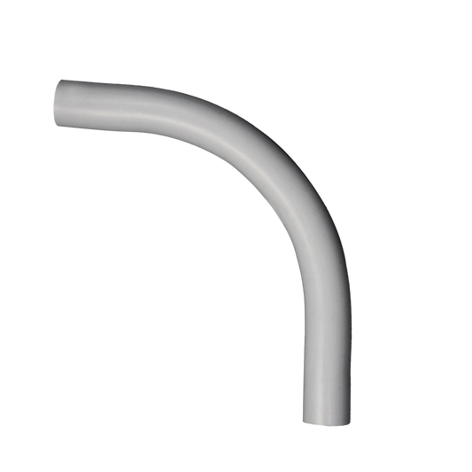 PVC conduit elbow, 90 degrees, 3/4 in., gray, Schedule 40