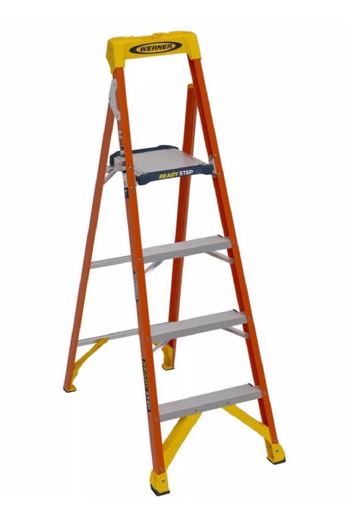 Werner Ready Step 5.5 ft fiberglass platform ladder Type IA 300 lb capacity